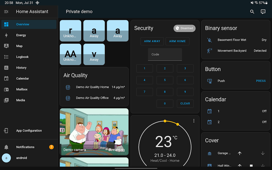 Home Assistant screenshot 3