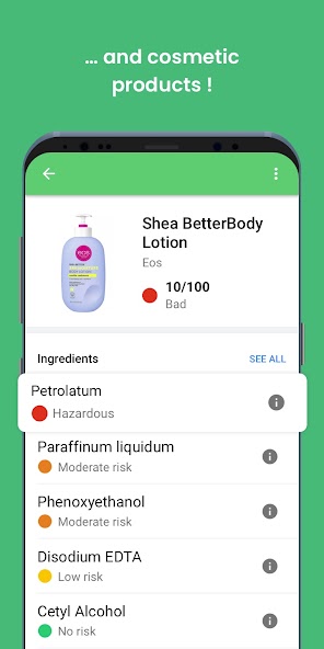 Yuka - Food & Cosmetic Scanner screenshot 4
