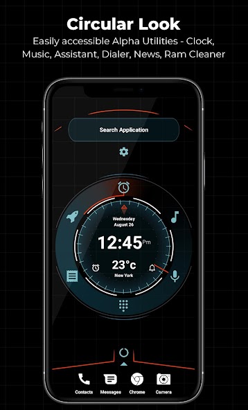 Alpha Hybrid Launcher 4D theme screenshot 1