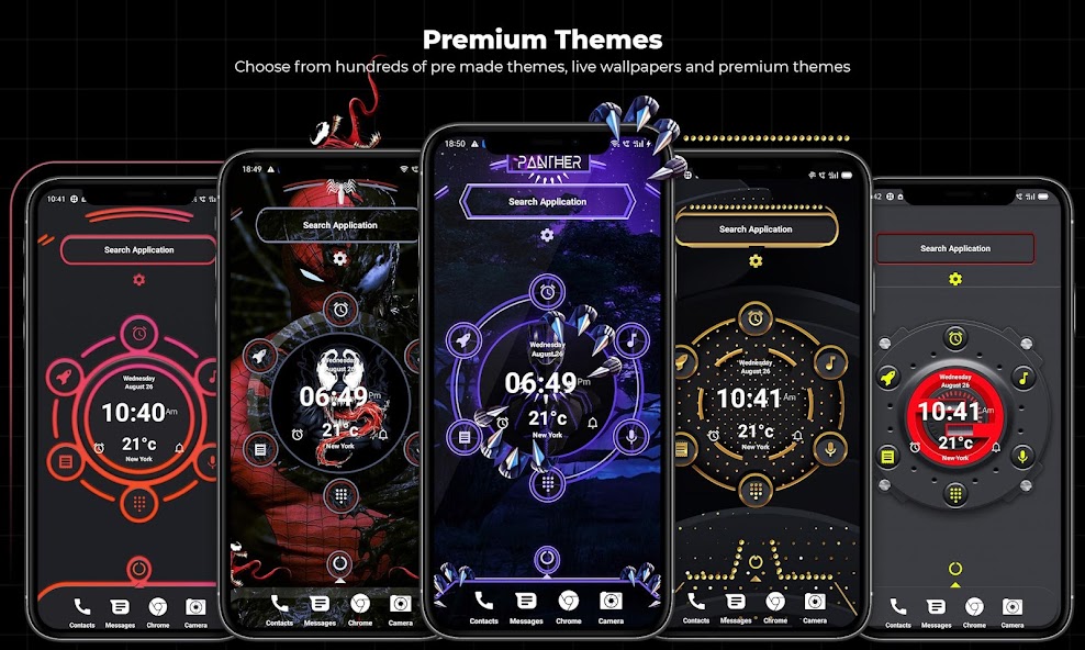 Alpha Hybrid Launcher 4D theme screenshot 11