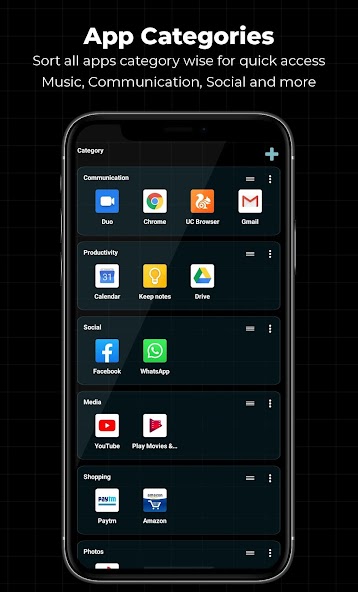 Alpha Hybrid Launcher 4D theme screenshot 14