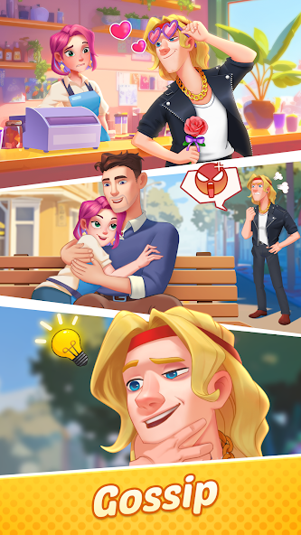 Gossip Street: Merge & Story screenshot 1