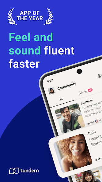 Tandem: Language exchange screenshot 1