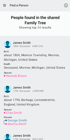 FamilySearch Tree screenshot 11