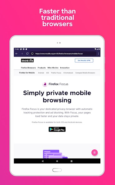 Firefox Focus: No Fuss Browser screenshot 3