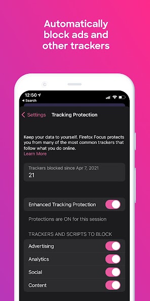 Firefox Focus: No Fuss Browser screenshot 15