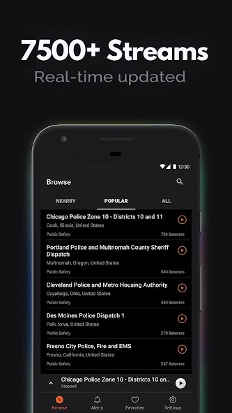 Police Scanner - Live Radio screenshot 2