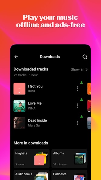 Yandex Music, Books & Podcasts screenshot 24