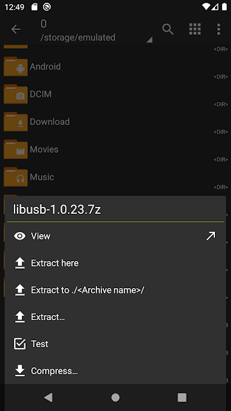 ZArchiver screenshot 3