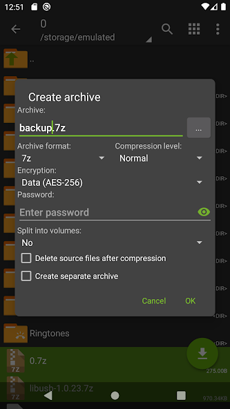 ZArchiver screenshot 5