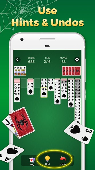 Spider Solitaire Classic Games screenshot 6
