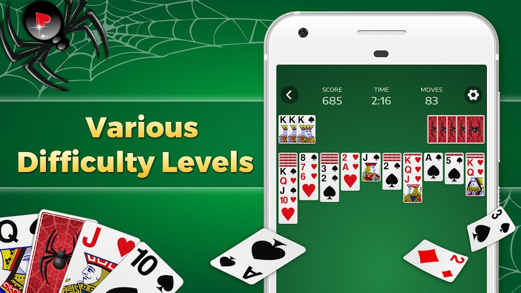 Spider Solitaire Classic Games screenshot 8
