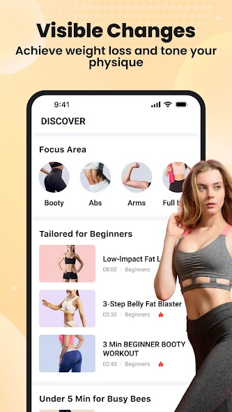 Lazy exercise at home screenshot 1