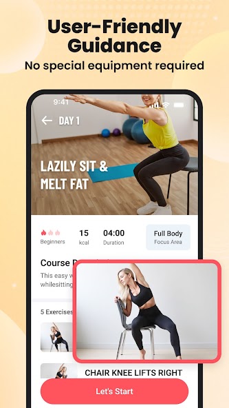 Lazy exercise at home screenshot 2