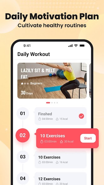Lazy exercise at home screenshot 3