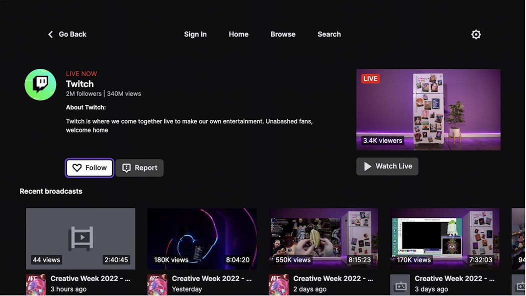 Twitch: Live Streaming screenshot 5