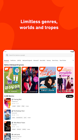 Wattpad - Read & Write Stories screenshot 18